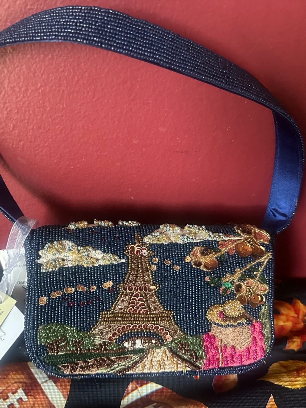 Viral PARIS beaded bag! NWT!